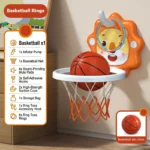 Lion Basketball & Ring Toss Set