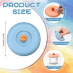 Silicone Cup Lid with Spoon Holder - Image 2