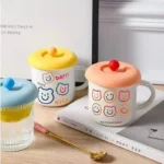 Silicone Cup Lid with Spoon Holder - Image 5