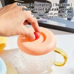 Silicone Cup Lid with Spoon Holder - Image 6